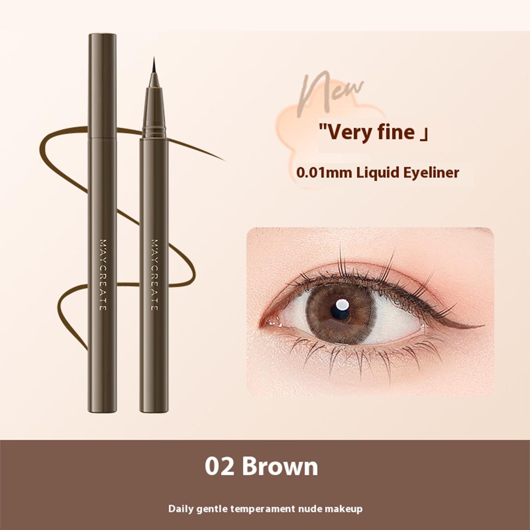 

Очень тонкая, прочная, водостойкая и не размазывающаяся жидкая подводка для глаз коричневый