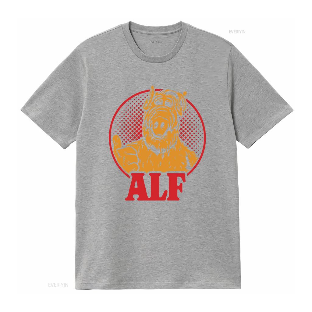 90s Retro Style ALF Character TV Show Softstyle T Shirt Alien Life Form vintage Washed Casual fashion homme designer clothes