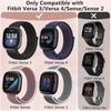 Nylon Loop Strap for Fitbit Versa 4 3 band Smart watch replacment Soft Breathable Sport belt Correa Bracelet Fitbit Sense 2 band