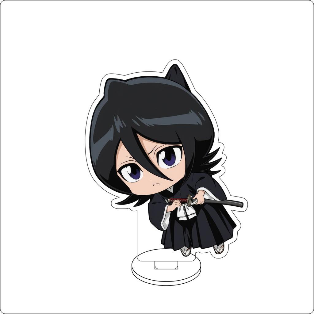 10CM Anime BLEACH Figure Stand Model Grimmjow Jaegerjaques/Urahara Kisuke/Kurosaki Ichigo Cute Desk Decor Standing Sign Gifts