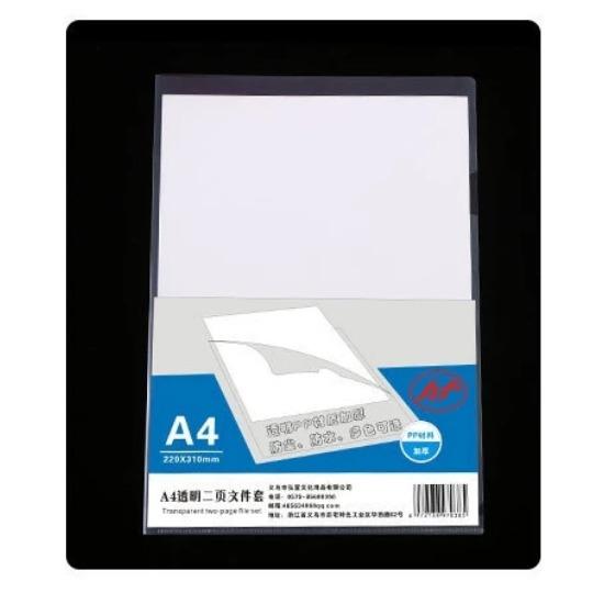 L Shaped Folder A4 Folder Student Paper Clip Folder Custom LOGO PP Presentation Folder Office Organizers File Folder Organizer