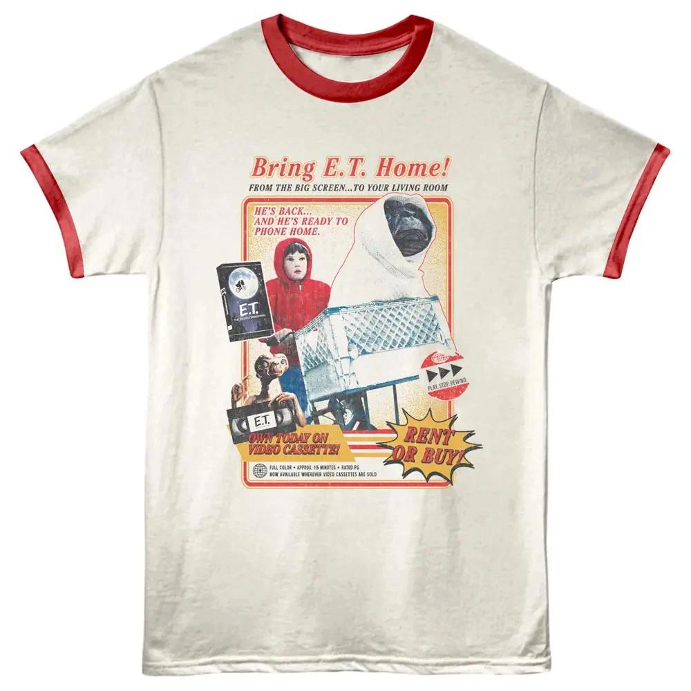 ET VCR Video Poster Ringer T Shirt XL
