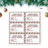 60pcs Elk Santa Claus North Pole Delivery Gift Labels Christmas Gift Labels  Gift Box Decoration