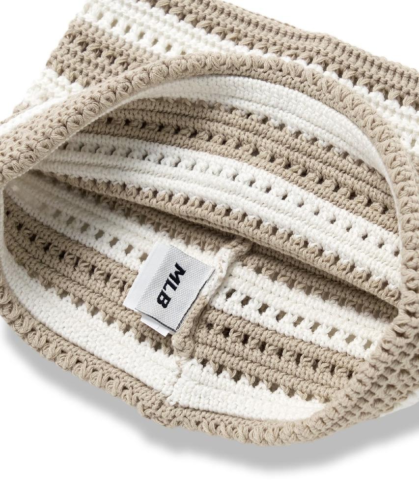 Emelbi Summer Stripe Meow Beanie Bos (Sand)