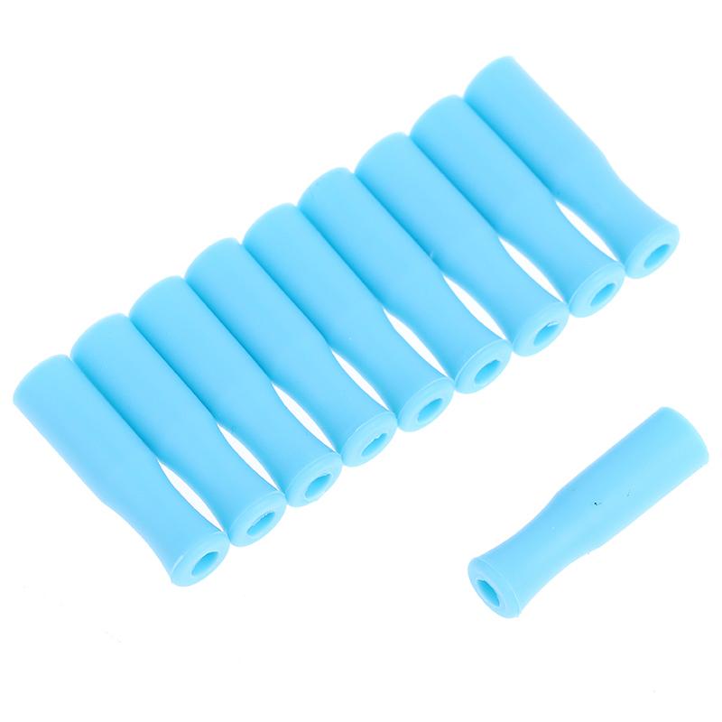 10/20Pcs Straw Tip Cover Food Grade Silicone Cover Caps Reusable Anti Burn Protector Party Supplies Accessories