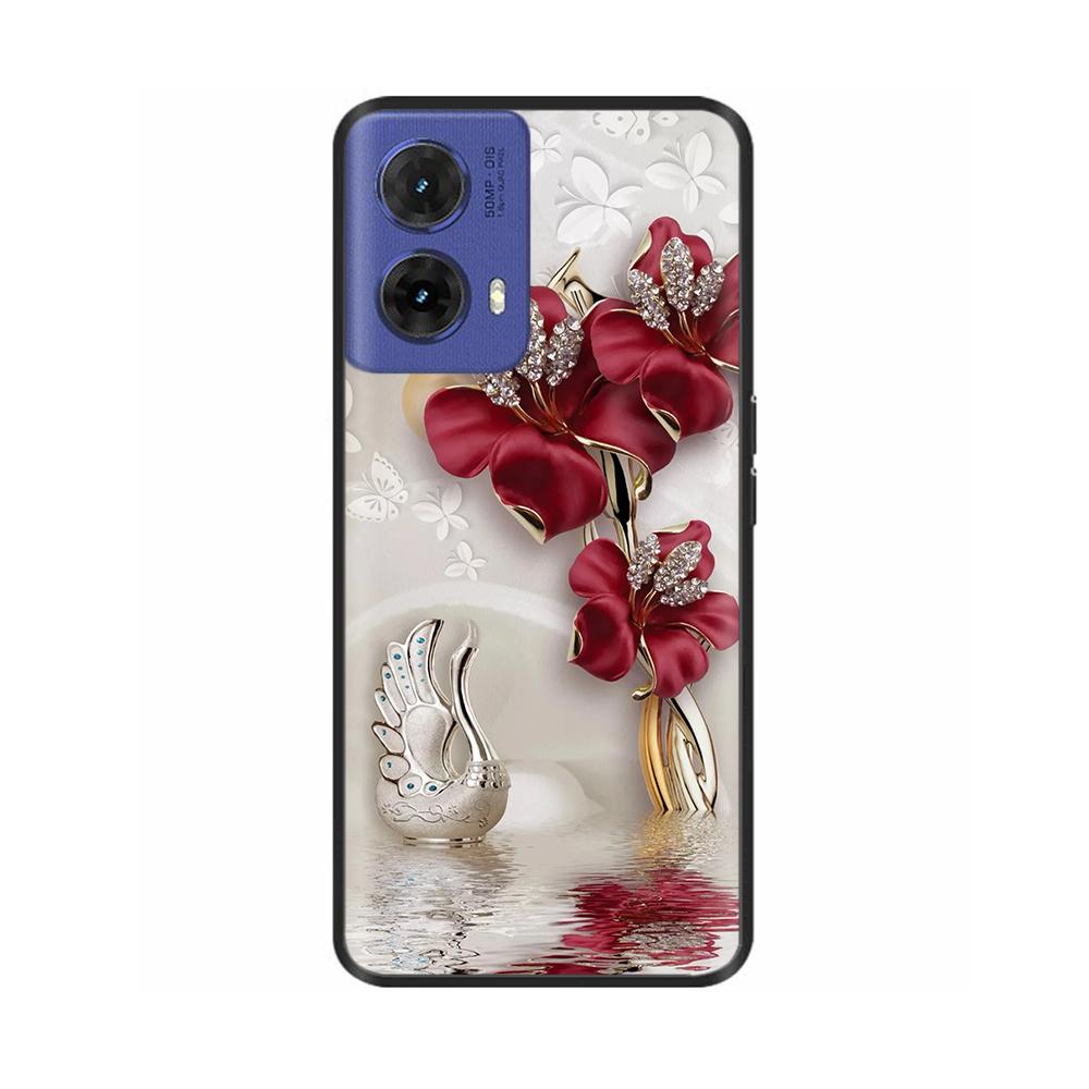 For Motorola Moto G85 Case Butterfly Soft Matte Silicone Back Cover For Moto G85 5G Cases MOTOG85 G 85 5G Funda Full Phone Coque