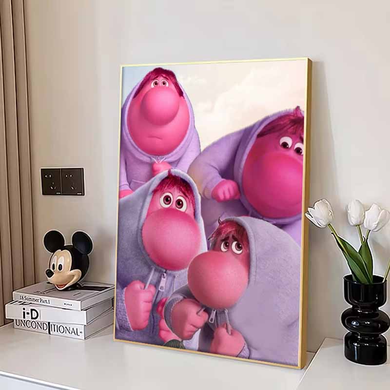 Disney 5D DIY Diamond Painting Decorations Inside Out Awkward Meme Illustrations Diamond Embroidery Rhinestone Cross Stitch Set Handmade