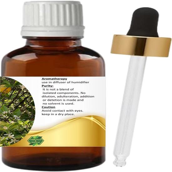 Levenmooi Petitgrain Sur Fleurs (Citrus aurantium var. amara) Pure & Natural etherische olie van therapeutische kwaliteit in een glazen pot.