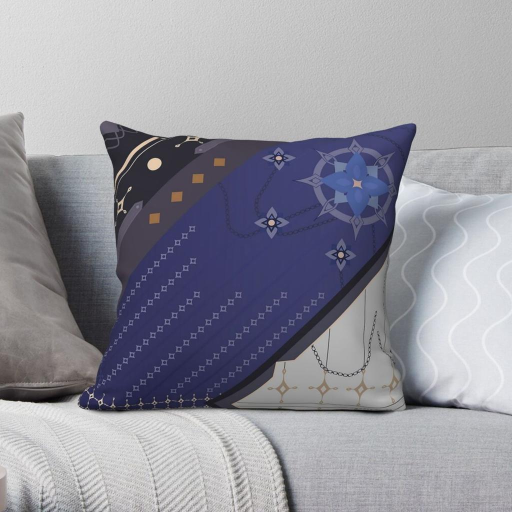 Collei Genshin Impact Pillowcase Polyester Linen Velvet Creative Zip Decorative Throw Pillow Case Home Cushion Cover