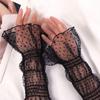 Wrist Cuffs Mesh Sun Protection Lace Sunscreen Sleeves Women Arm Sleeves Korean Style Oversleeves