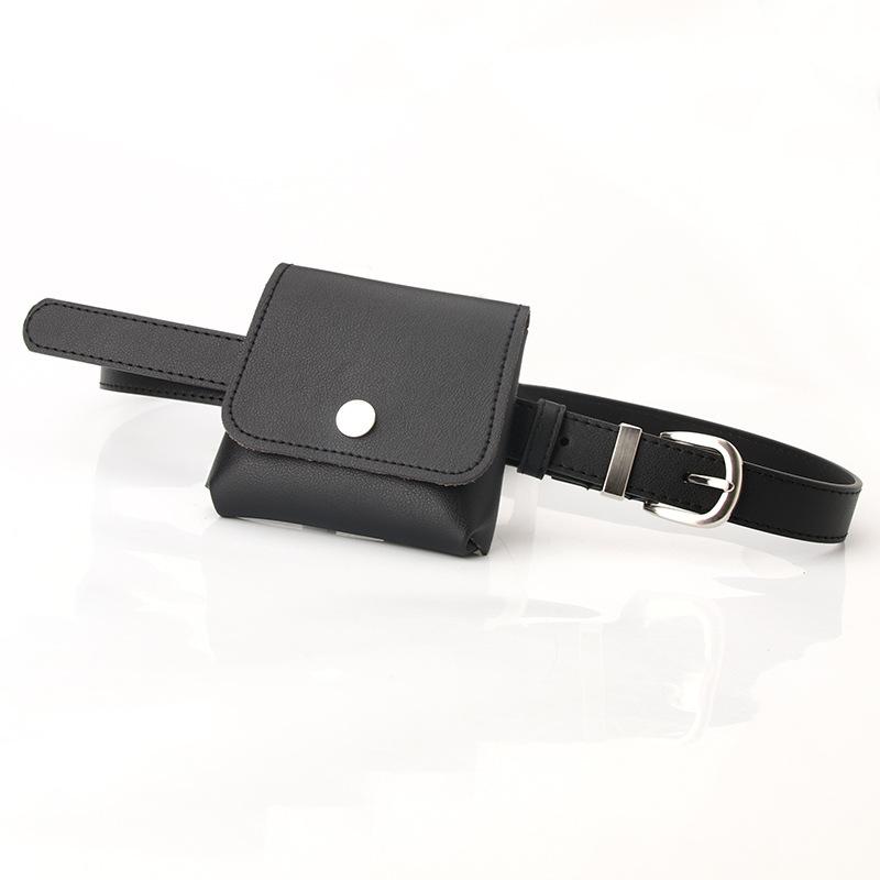 The New Lady's Waist Belt Is Simple and Versatile, with A Detachable Multi-functional Small Bag and Decorative Belt