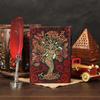Buy 1 Get 1 FREE - Handcrafted Leather Journal with Mother of Earth Design - Vintage Spell Book, Sketchbook, or Diary