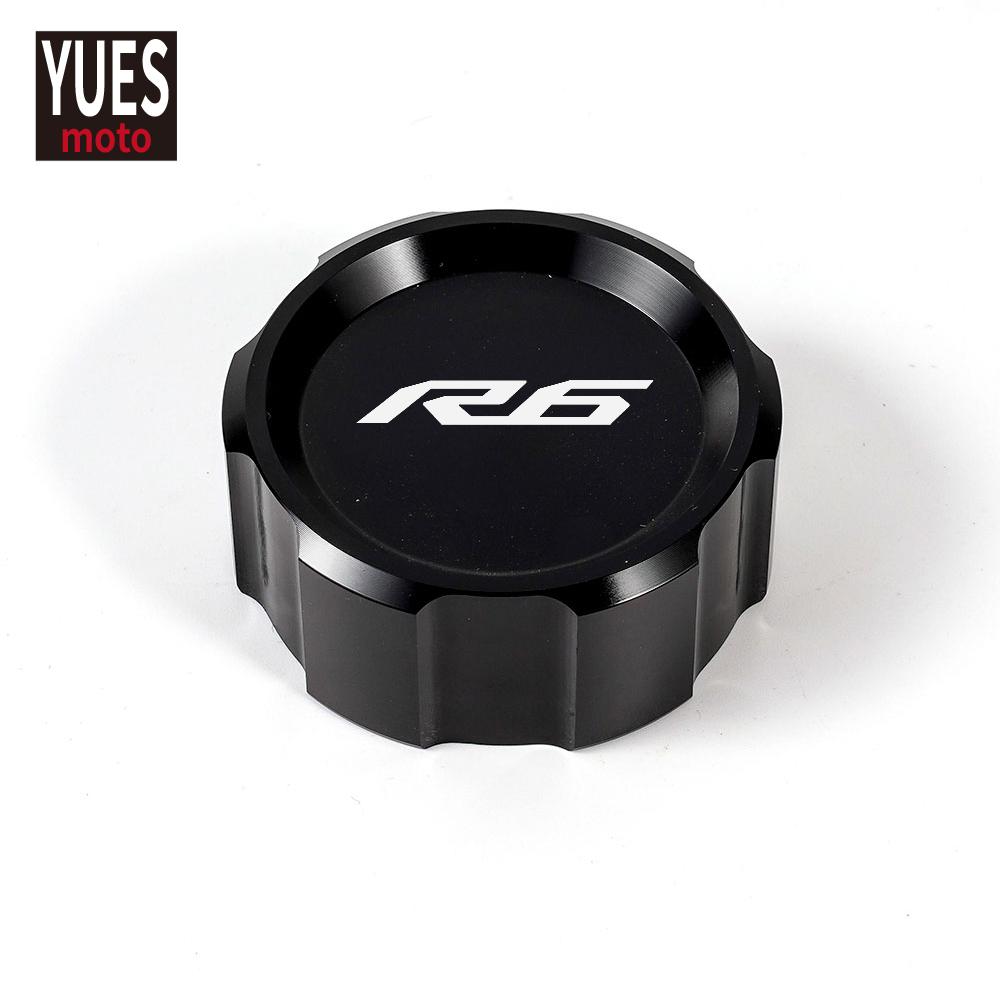 Motorcycle Accessories Front & Rear Brake Reservoir Fluid Cover For Yamaha YZF R6 2009- 2015 2016 2017 2018  
