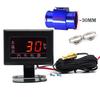 Universal Digital Water Temperature Gauges + 26-40mm Water Temp Adapter Radiator Hose with Water Tempe Sensor 10MM 1/8 NPT