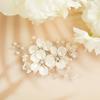 Bridal Crystal Pearl Flower Hair Clip Floral Barrette Hair Wedding Accessories