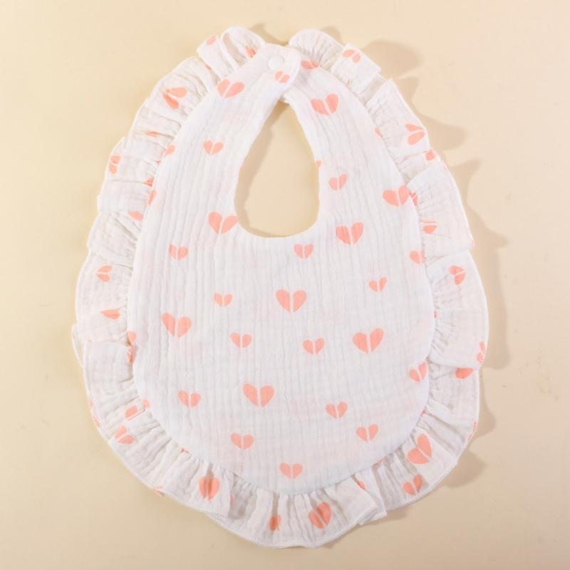 Lovely Baby Bibs Baby Drooling Bibs Cotton Bibs Unisex Baby Feeding Bibs Adjustable Teething Drooling Bibs 9x6-inch