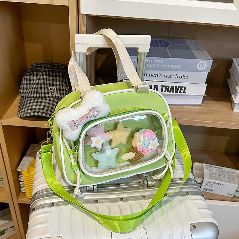 Japanese new small fresh two-dimensional casual cute college style doll pain bag multi-functional messenger bag