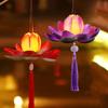 Paper DIY Lantern Material Kit Lotus Flower Mid Autumn Lotus Lantern  Children