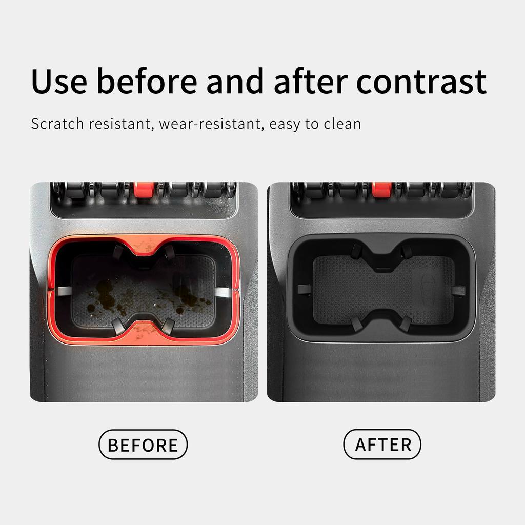 for BYD SHARK 2025 Central Control Water Cup Holder Auto Pickup Interior Accessories TPE Car Drinks Holder Storage Tray