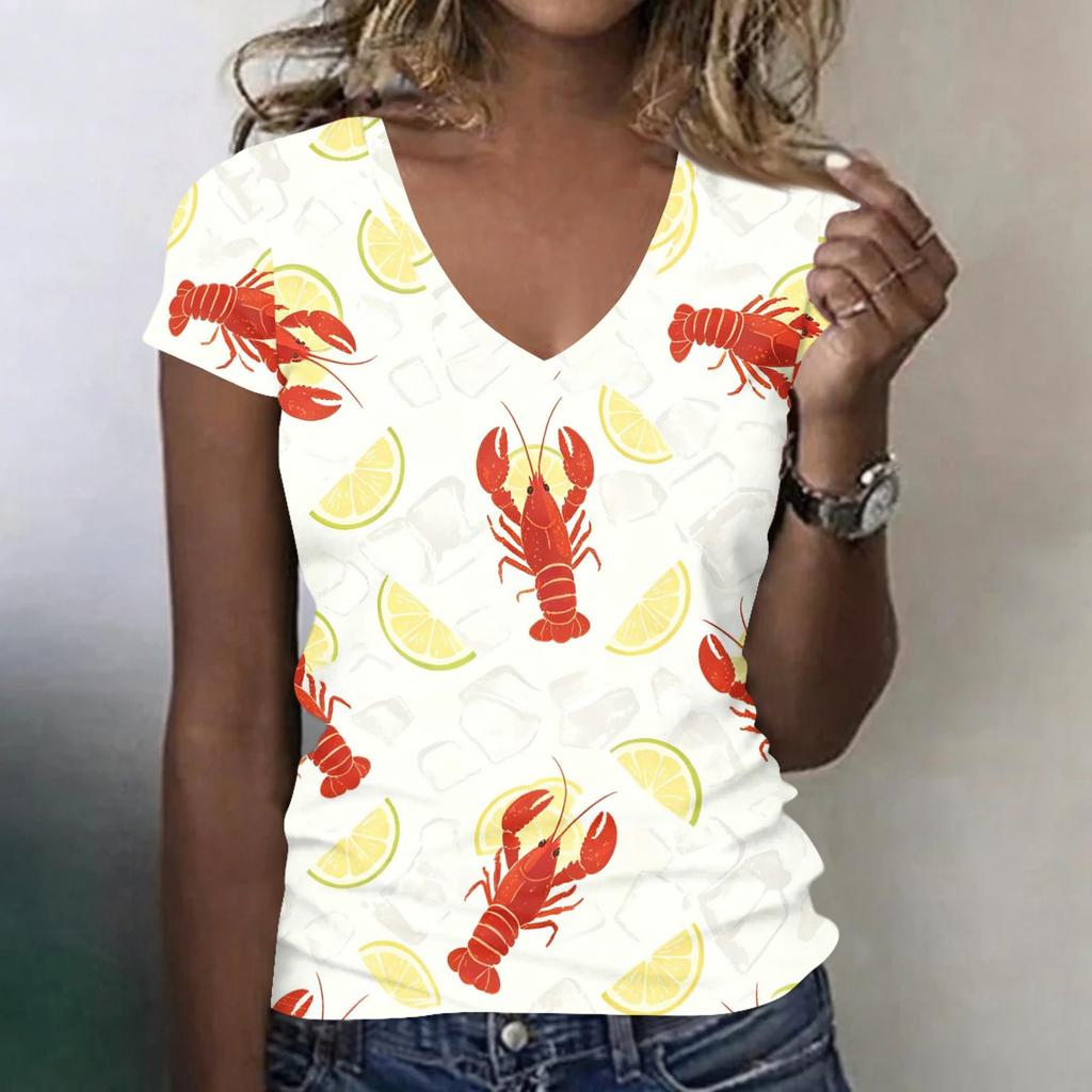 Women's Casual Print Top Blouse for Summer Everyday Wear