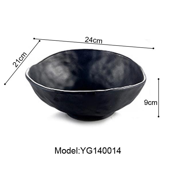 Imitation Porcelain Frost Melamine Dinnerware Oval Bowl Japanese Restaurant Chaos Big Bowl A5 Melamine Bowls Melamine Tableware