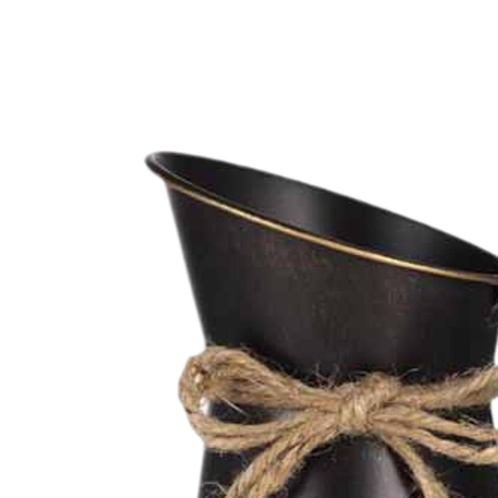 Floral Rustic Decorative Vase, French Bucket, Flower Holder, Farmhouse Vase for Artificial Flowers