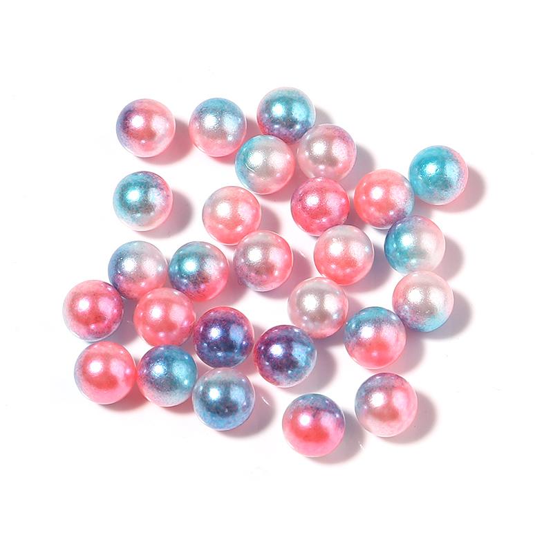 50-1000pcs/Lot 9 Colors No Hole Gradient Mermaid Imitation Pearls Beads Plastic Spacer Bead For DIY Jewelry Making Accessories