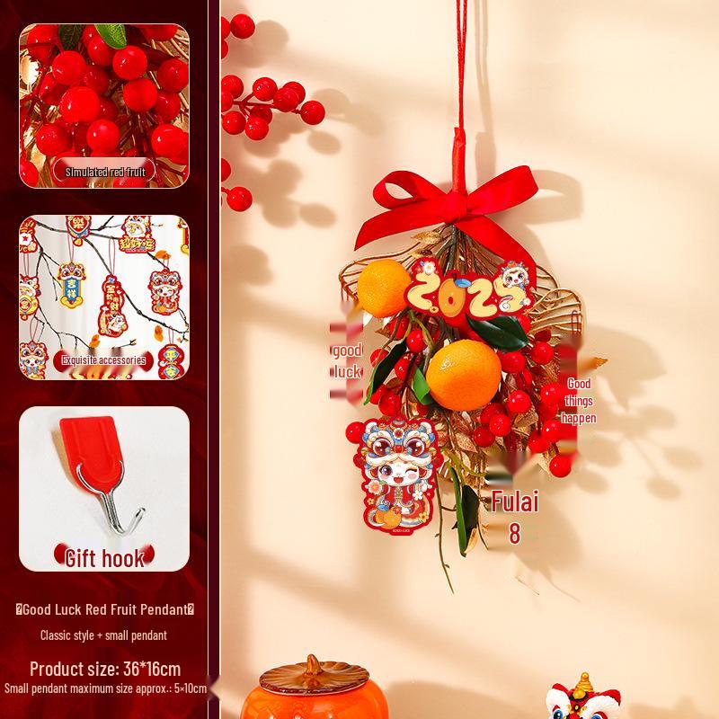 Housewarming Door Hanging: New Home Fortune Fruit String for Indoor Living Room Decor, Adds Birthday Atmosphere
