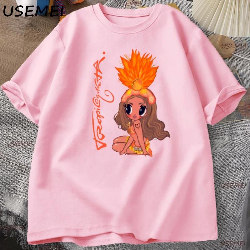 Karol G Tropicoqueta T Shirt Latina Music T-shirt Funny Graphic Tshirt Cotton Short Sleeve Comfortable Clothes Streetwear Tops