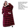 Wearable Blanket Hoodie for Adults Women Men Oversized Sherpa Fleece Sweatshirt Blanket Cozy Plush Flannel Nightgown with Pockets