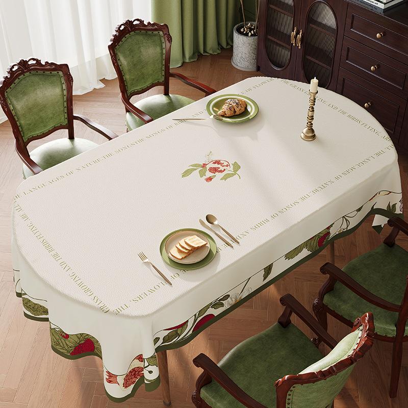 Versatile Anti Scald Tablecloth Environmentally Friendly Printed Hotel Table Mat Wear Resistant Party Large-sized Thick Cover