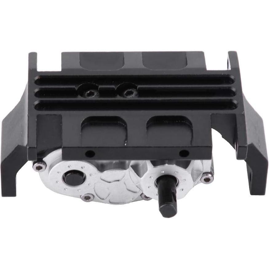 Gearbox Transfer Case with Mount, Metal Transfer Case Upgrade Components Parts with Mount Compatible with SCX10 / D90 1/10 RC Crawler Car