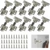 10/20 Pcs Hinges Cold Rolled Steel Hydraulic Cabinet Door Hinge Damper Buffer Soft Quiet Closing for All Cupboard Furniture
