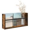 Magazine Shelf Smoked Oak 60 x 12 x 30 cm Wood Based Material