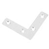 50 peças Placa de Canto em L de Aço Inoxidável Conector Conexões para Móveis Conectores (80 mm)