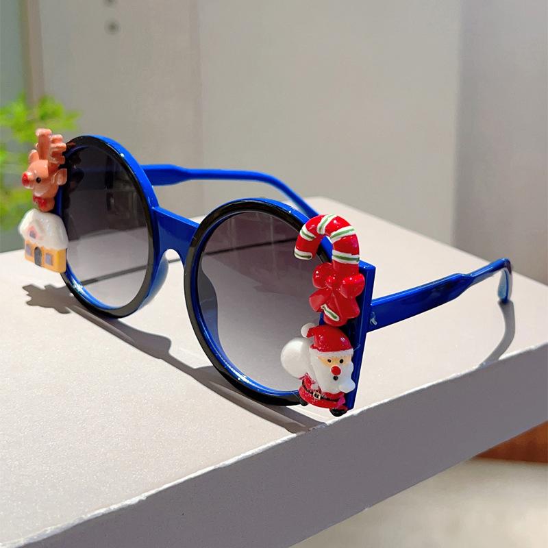 Oversized Round Merry Christmas Luxury Brand Designer Sunglasses Women For Men Vintage Popular Party Decorate Punk Sun Glasses