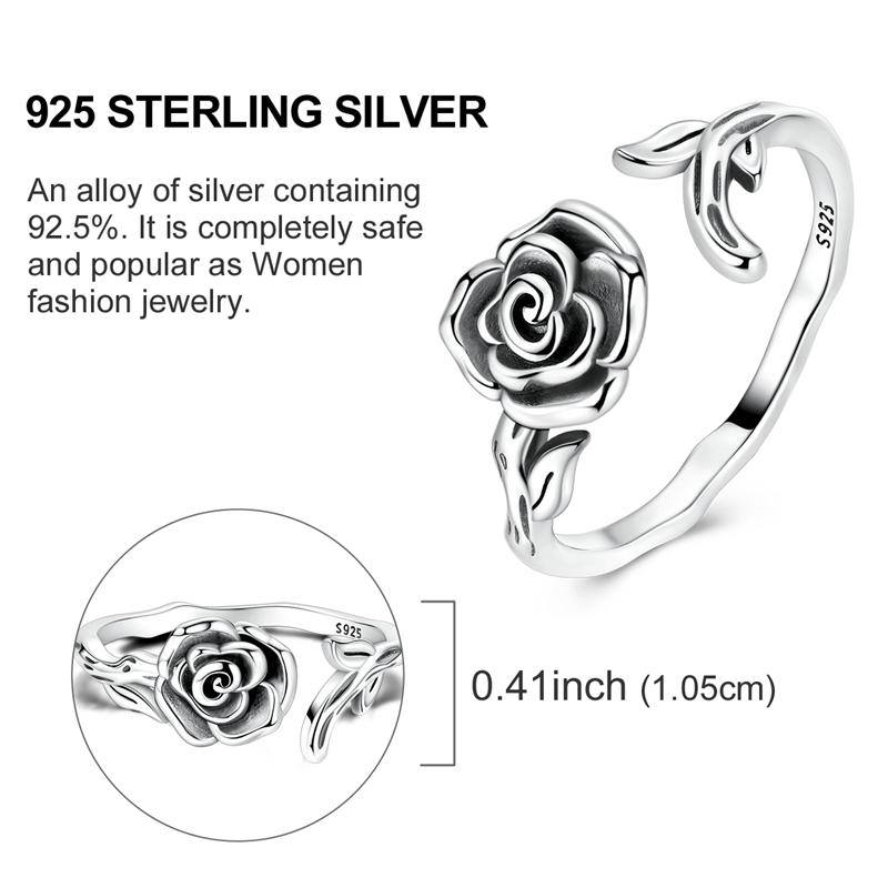 Original Rings 925 Silver Simple Sparkling Heart Bow Dragon Firefly Star Moon Ring for Women Girls Wedding Jewelry Gift