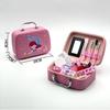 Pattern Mermaid Children Makeup Beauty Handbag With Nail Polish Lipstick Comb