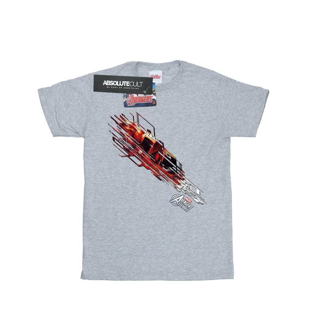 Marvel Mens Iron Man Shooting Burst T-Shirt