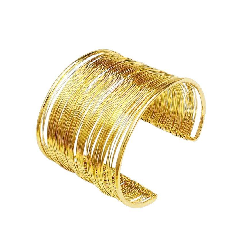 Europäischer Retro-Draht Modisches Offenes Armband - Personalisierter Handschmuck