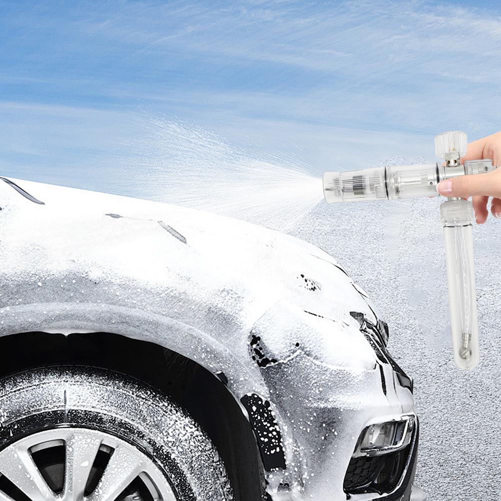 35ml Water Foam Pot with 1/4 Inch Quick Connector Soap Foam Spray Bottle Car Wash Foam Sprayer for Cleaning Cars SUVs