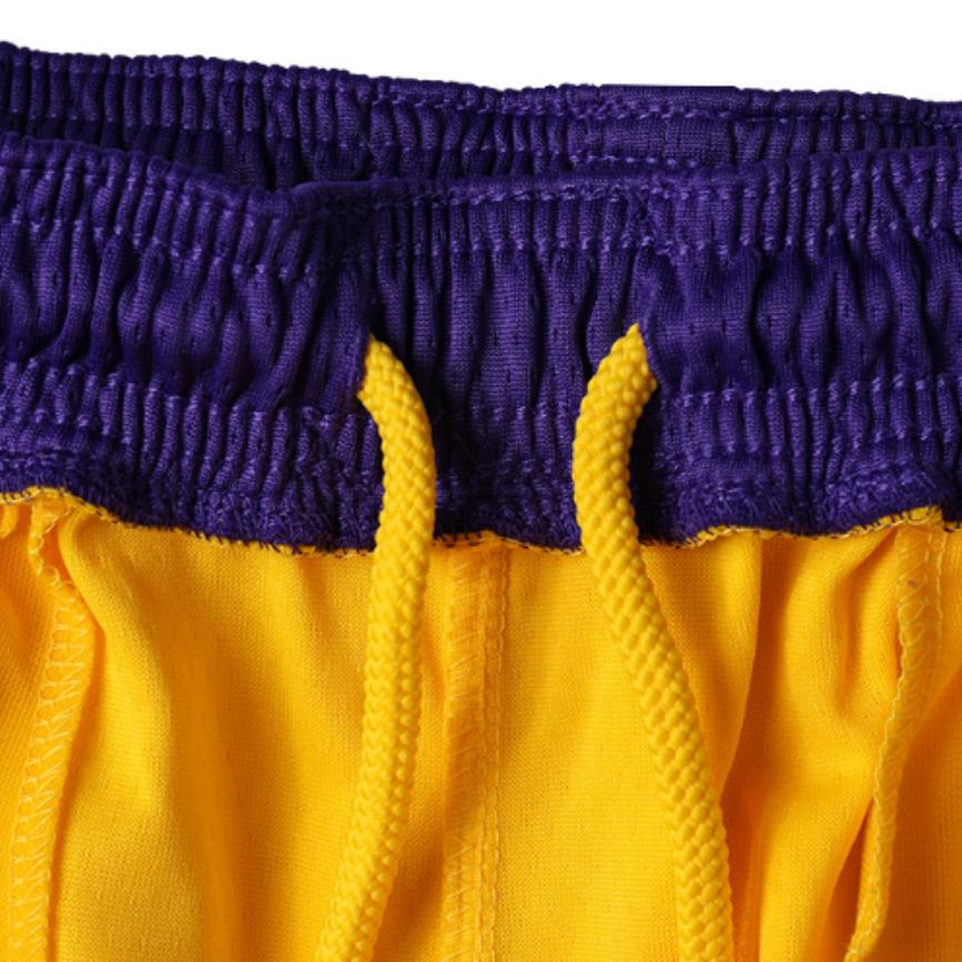 Nike Kids Basketball Shorts with Elastic Waistband and Solid Color Logo Kids Bottoms Yellow 3Z2B7BCQL-LAK