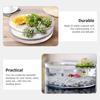 HANABASS Round Glass Terrarium Vase, Transparent Galantar for Hydroponic Cultivation, 3.15" Diameter, 5.91" Height, Interior Decor, for Succulents