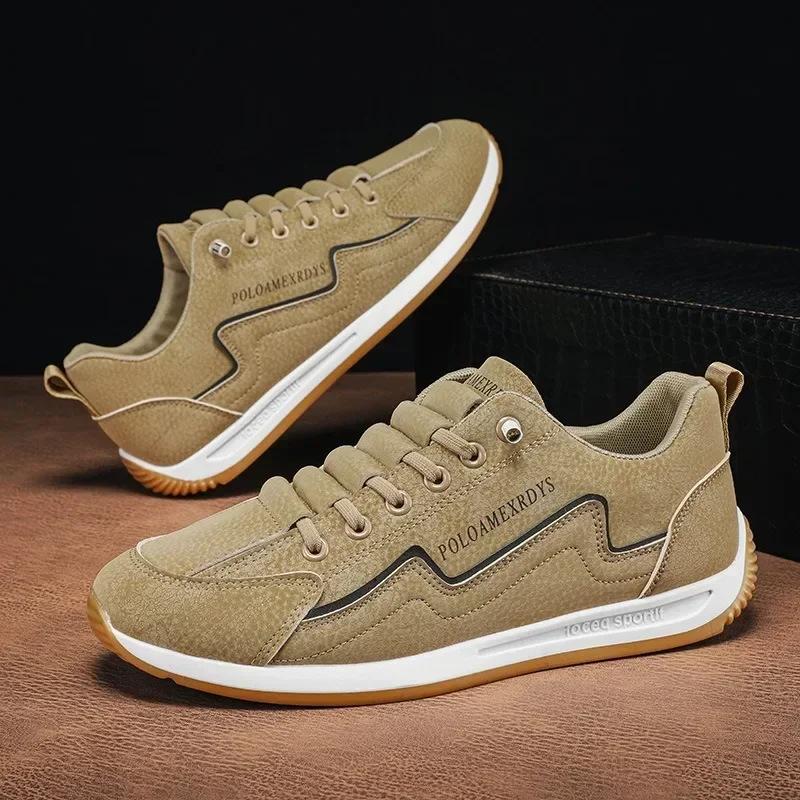 Men's Casual Sneakers Sports Shoes for Men 2024 Spring Autumn Lace-up Men's Outdoor Sport Jogging Shoes Retro Vulcanized Shoes