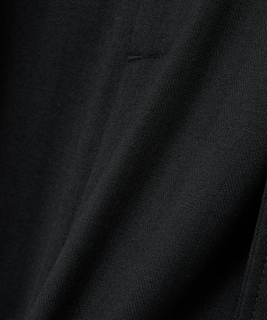 NOIRER Six-Pocket Wide Slacks (Black Herringbone)