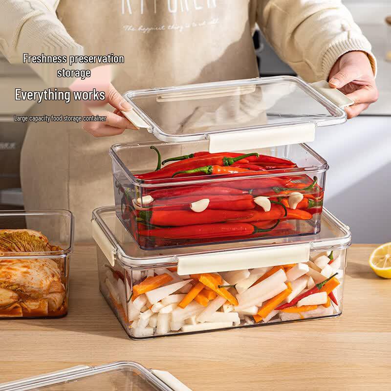 ZISIZ Food Grade Kimchi & Pickle Refrigerator Storage Box