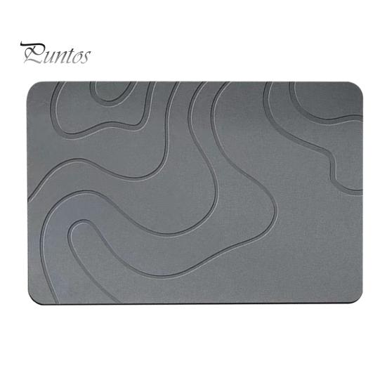 

Коврик для ванной комнаты Быстро впитывающий Быстросохнущий Диатомовая грязь Нескользящее дно Однотонный цвет Легко чистить Многоцелевой Ванна Душ Раковина Кухонный Коврик 40x60cm темно-серого