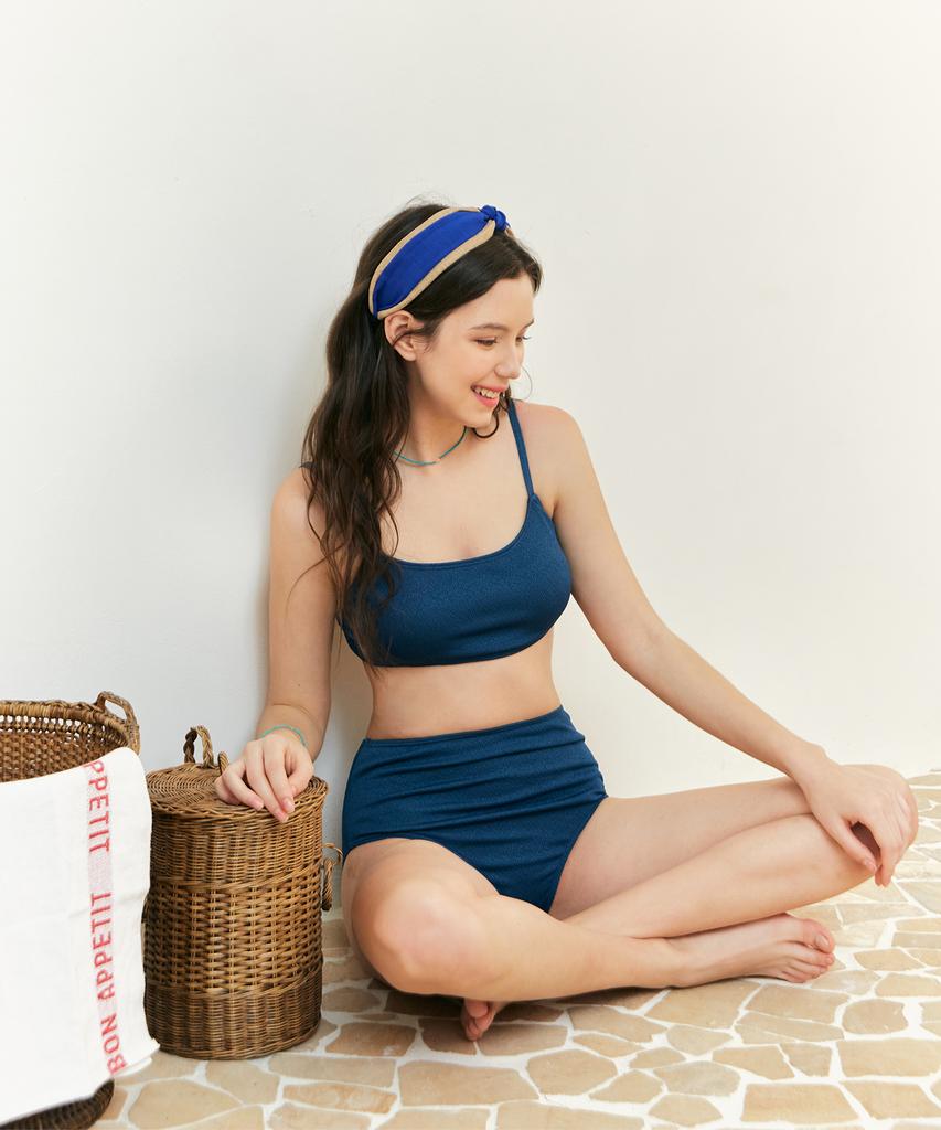 Kkommeutin Soft Bikini Set Navy+Navy