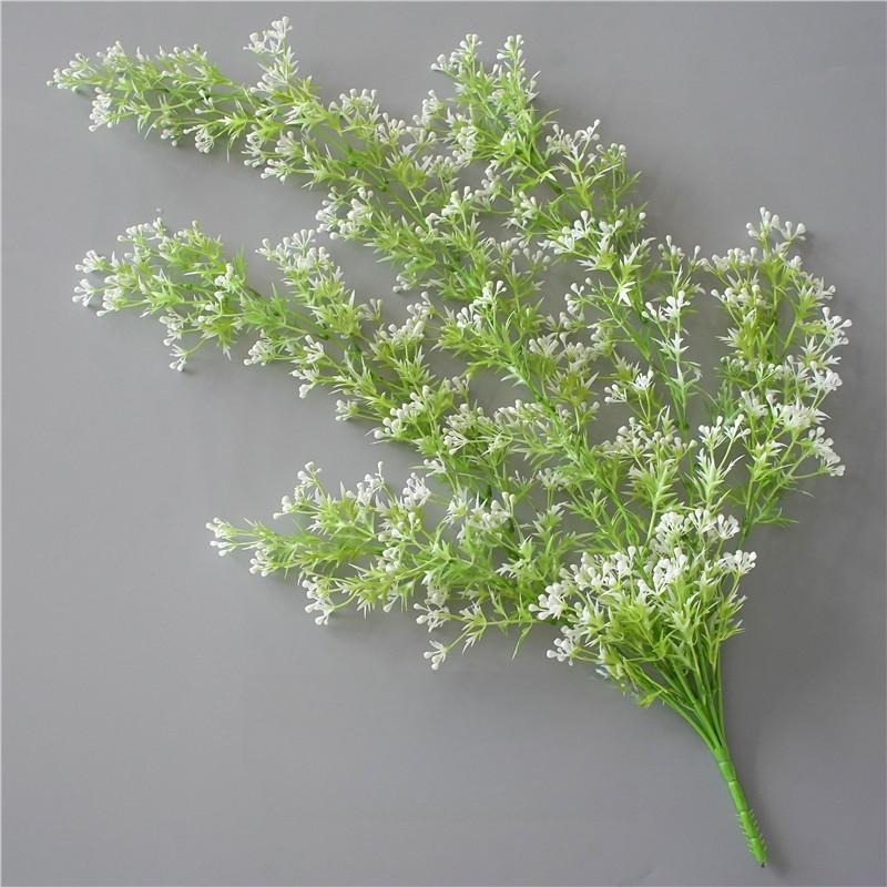 Plant Wall Decor With Faux Snow Fruit Vine For Office Indoor Interior Design