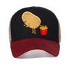 Funny French Fries Design for Unisex Women Potato Lovers Baseball Cap Outdoor Mesh Breathable Adjustable Hats Mesh Snapback Hat